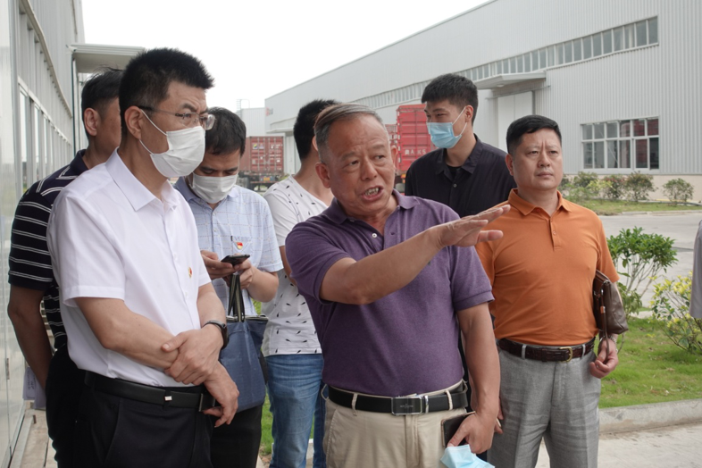 福建省工信厅副厅长陈传芳一行辅导 莅临J9集团国际站新资料科技工业园参观调研